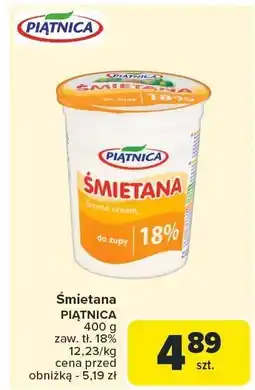 Carrefour Market Śmietana Piątnica 18% oferta