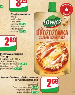 Dino Deser Deser a'la drożdżówka z serem i kruszonką Lubella Łowicz oferta