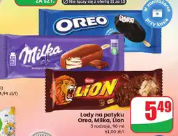 Dino Lody na patyku Oreo, Milka, Lion Mix oferta