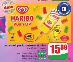 Dino Lody multipack z żelkami Haribo oferta