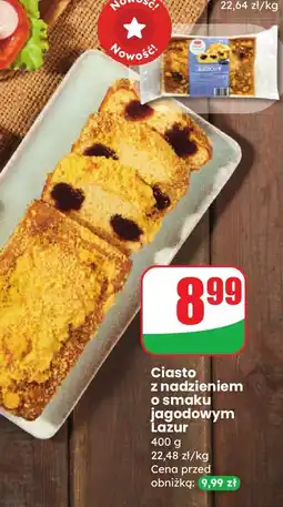Dino Ciasto z nadzieniem o smaku jagodowym Lazur Piekarnia oferta