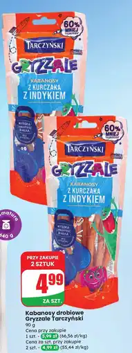 Dino Kabanosy drobiowe Gryzzale Tarczyński oferta