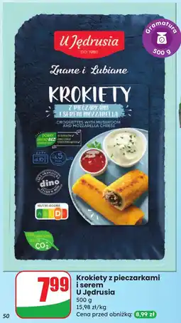 Dino Krokiety z pieczarkami i serem U Jędrusia oferta