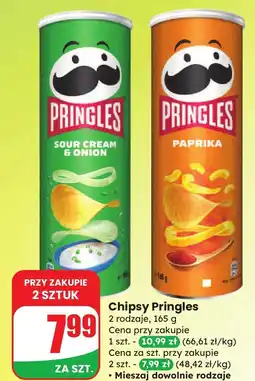 Dino Chipsy Pringles Sour Cream & Onion/Paprika oferta