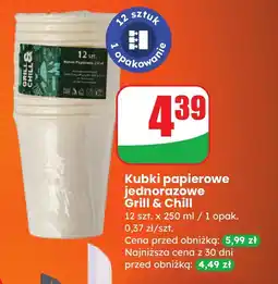 Dino Kubki papierowe jednorazowe Grill & Chill oferta