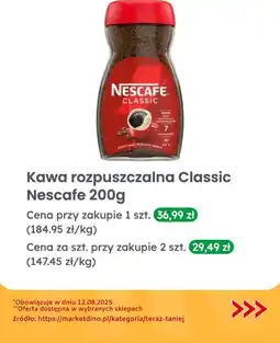 Dino Kawa rozpuszczalna Nescafe Classic oferta