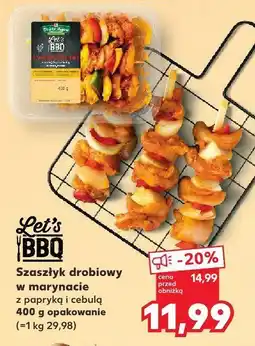 Kaufland Szaszłyk drobiowy w marynacie Let's BBQ oferta