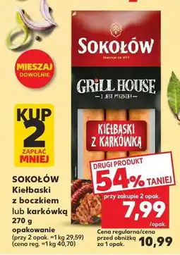 Kaufland Kiełbaski z boczkiem Sokołów oferta