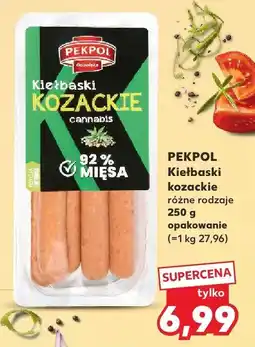Kaufland Kiełbaski kozackie Pekpol oferta