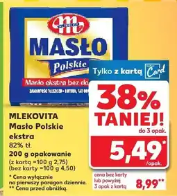 Kaufland Masło ekstra Mlekovita oferta