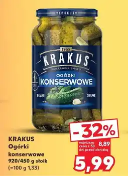 Kaufland Ogórki konserwowe Krakus oferta