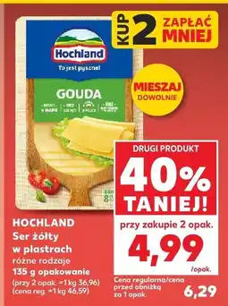 Kaufland Ser żółty Gouda Hochland oferta