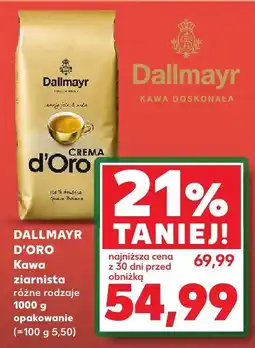 Kaufland Kawa ziarnista D'Oro Dallmayr oferta