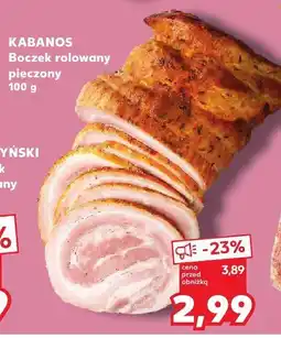 Kaufland Boczek rolowany pieczony 100 g kabanos oferta