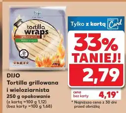 Kaufland Tortilla grillowana i wieloziarnista DIJO oferta