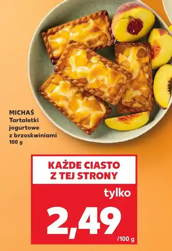 Kaufland Tartaletki jogurtowe z brzoskwiniami Michaś oferta