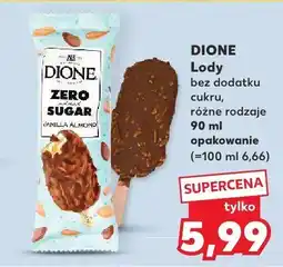 Kaufland Lody bez dodatku cukru Dione różne rodzaje oferta