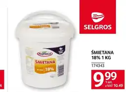 Selgros Śmietana Selgros oferta
