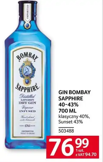 Selgros Gin Bombay Sapphire oferta