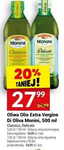 Twój Market Oliwa Olio Extra Vergine Di Oliva Monini oferta
