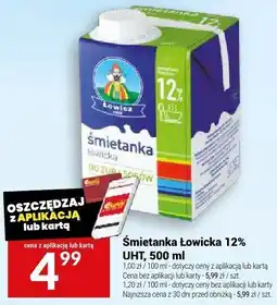 Twój Market Śmietanka Łowicka 12% UHT Łowicz oferta