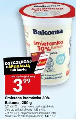 Twój Market Śmietana kremówka 30% Bakoma oferta