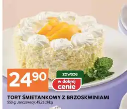 Stokrotka Tort śmietankowy z brzoskwiniami Janczewscy oferta