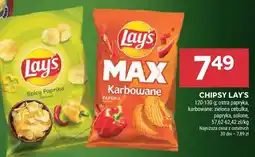Stokrotka Chipsy Lay's Max karbowane ostra papryka/zielona cebulka/papryka solona 120-130g oferta
