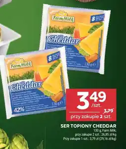 Stokrotka Ser topiony cheddar Farm Milk oferta
