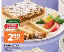 Stokrotka Ciasto szarlotka Cukiernia Staropolska oferta