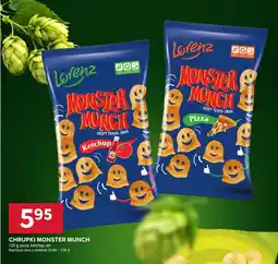 Stokrotka Chipsy Monster Munch o smaku pizzy i ketchupu Lorenz oferta
