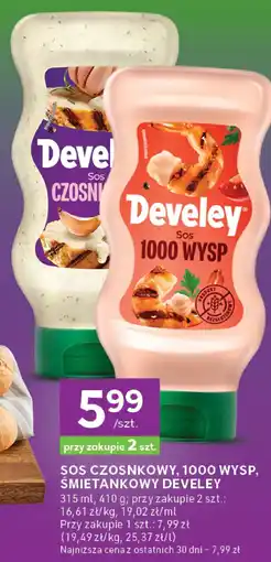 Stokrotka Sos Develey czosnkowy, 1000 wysp, śmietankowy oferta