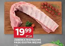 Stokrotka Żeberka wieprzowe paski ekstra mięsne Stokrotka oferta