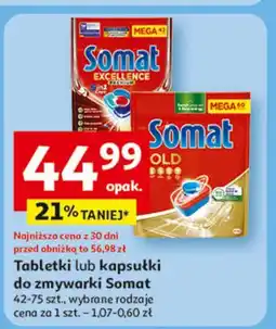 Auchan Tabletki do zmywarek Somat Gold oferta