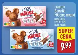 ALDI Choceur Batoniki Mleczne myszki różne rodzaje oferta