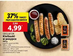 Lidl Kiełbaski w posypce Grill&Fun oferta