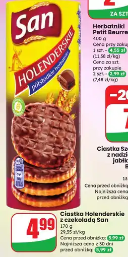 Dino Ciastka Holenderskie z czekoladą San oferta