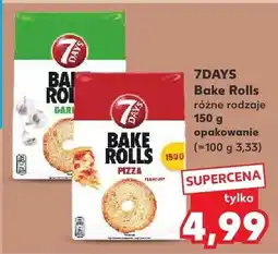 Kaufland Przekąski Bake Rolls garlic 7Days oferta