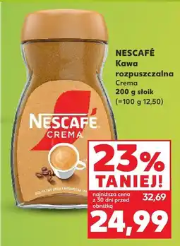 Kaufland Kawa rozpuszczalna Nescafe Crema oferta