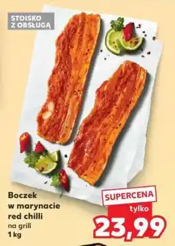 Kaufland Boczek w marynacie red chilli na grill 1 kg oferta