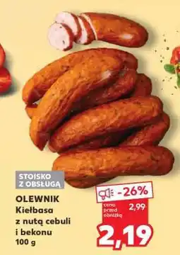Kaufland OLEWNIK Kiełbasa z nutą cebuli i bekonu 100 g oferta