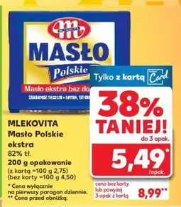 Kaufland MLEKOVITA Masło polskie ekstra oferta