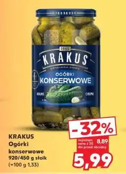 Kaufland KRAKUS Ogórki konserwowe oferta