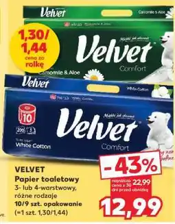 Kaufland Velvet papier toaletowy oferta