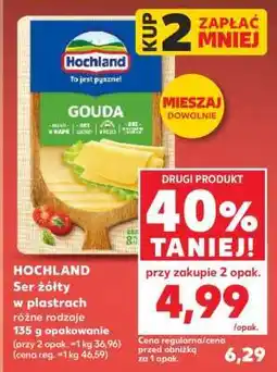 Kaufland HOCHLAND Ser żółty w plastrach różne rodzaje 135 g opakowanie oferta