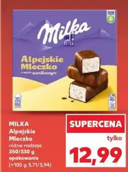 Kaufland Milka Alpejskie Mleczko oferta