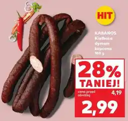 Kaufland KABANOS Kiełbasa dymem kopcona 100 g oferta