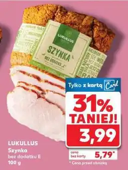 Kaufland LUKULLUS Szynka bez dodatku E 100 g oferta