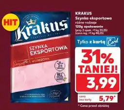 Kaufland KRAKUS Szynka eksportowa oferta