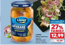 Kaufland LISNER Filety śledziowe opiekane 700/350 g słoik oferta